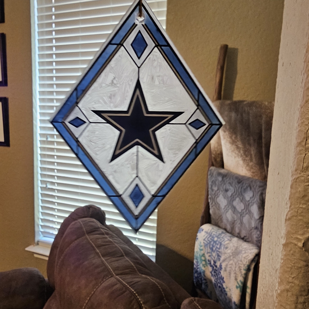 NFL Blue and Black Star Ornament